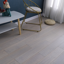 White oak logs pure solid wood floor gray keel lock-free floor heating factory direct indoor home environmental protection