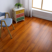 Nine-picture disc bean log pure solid wood floor free of keel locking geothermal floor heating wide plate Home manufacturer Direct sale