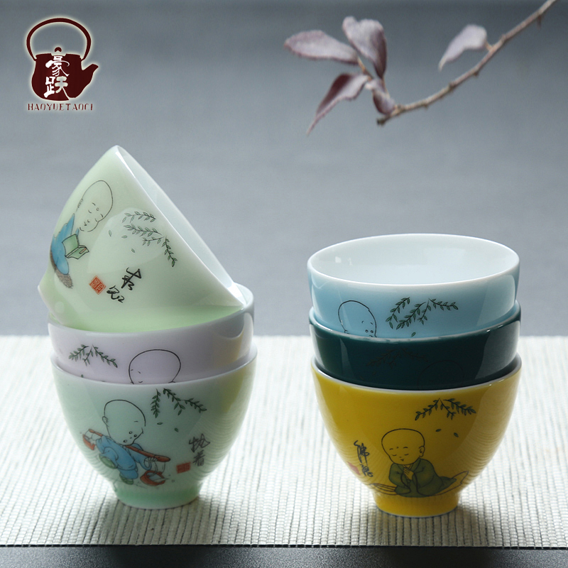 Luxury Ceramics Whole Set of Tea Tea Tea Cups Personal Tea Cup Depicting Phnom Penh Rainbow Cup Kongfu Tea With Master's Cup Special Price