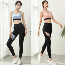Fashion sexy sports bra underwear suit women Summer shockproof running suit quick-drying fitness pants yoga suit two-piece set