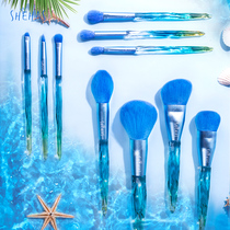 Shea she has ocean heart makeup brush set brush eye shadow blush powder girl heart makeup brush tool