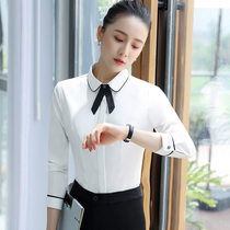 OL professional clothing womens overalls blouses suits long-sleeved 2018 new fashion hotel tooling skirts autumn and winter