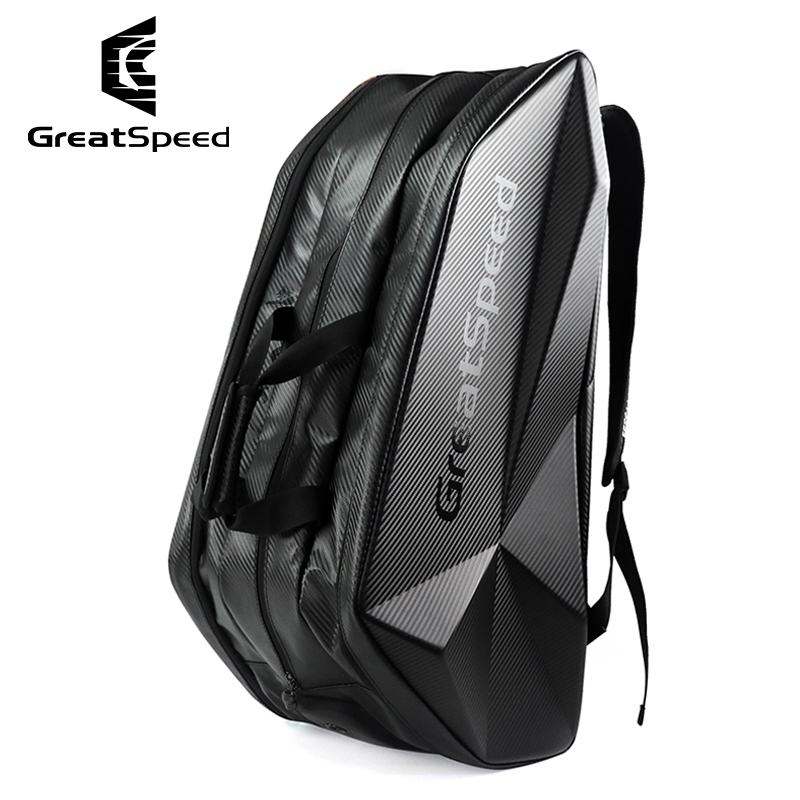 Greatspeed Grand Slam 6-9 Racket Hard Shell Tennis Bag Badminton Bag Single Shoulder Double Shoulder Independent Shoe Compartment Greatspeed Grand Slam 6-9 Racket Hard Shell Tennis Bag Badminton Bag Single Shoulder Double Shoulder Independent Shoe Compartment