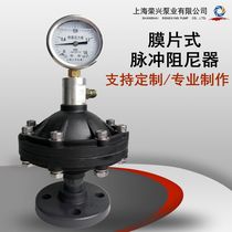 PVC diaphragm pulsation damper diaphragm pulsation damper flange connection