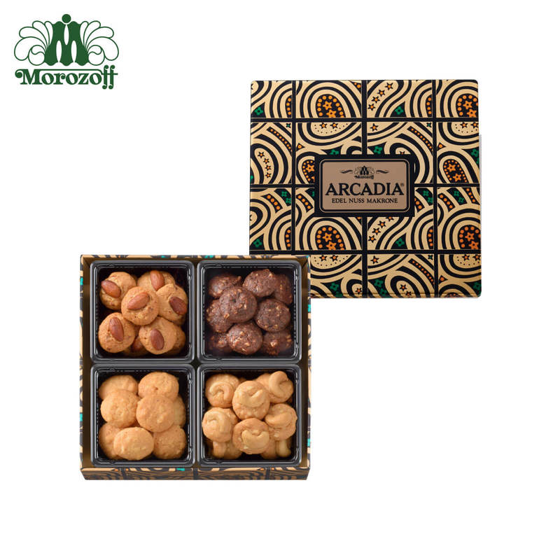 Japanese Imported Morozoff Premium Cashew Almond Nut Chocolate Four-Flavor Biscuits Snacks Holiday Gifts