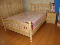 Shanghai Yongxing Furniture Chinese Style Bed Head Cabinet Solid Wood Bed Desk Bookcase Wardrobe Wardrobe Pine Wood A4 Type