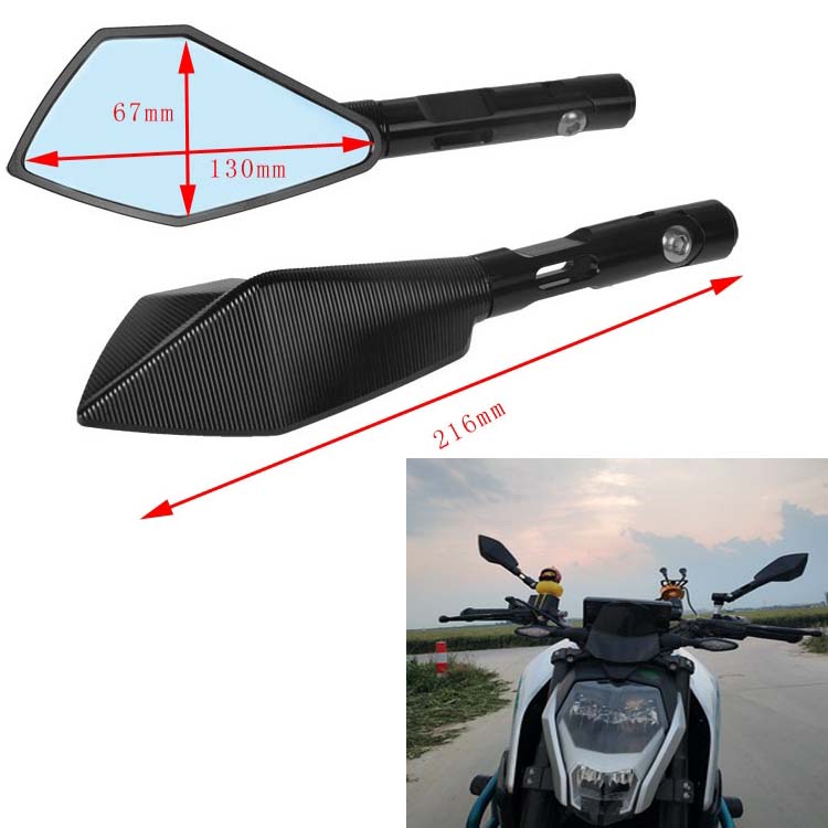 Kawasaki Major Trade Modified Rear Mirror Z250 300 Z750 Z800 Z1000 Mirror CNC Reverse Mirror