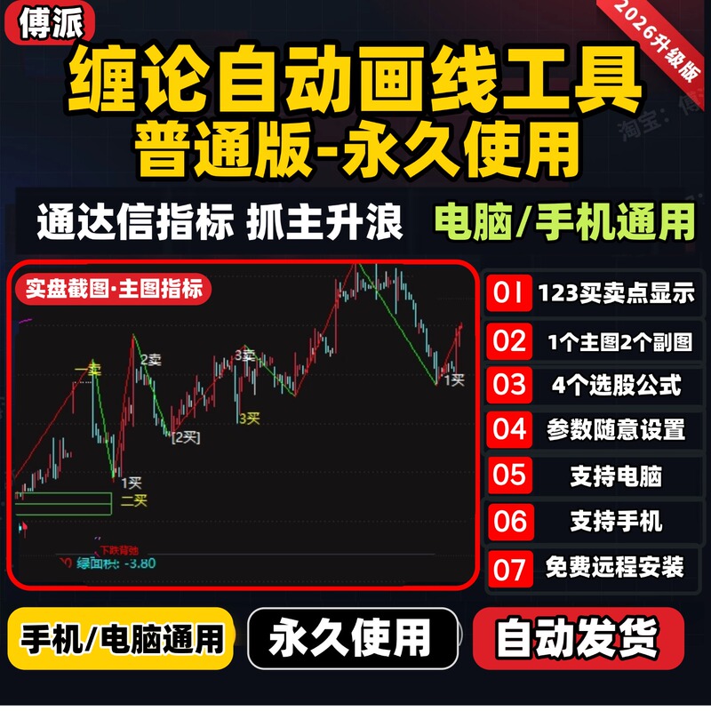 Fu Pai's Advanced Version of the Automatic Charting Tool for Chart Analysis, Chart Analysis Indicators, and the Mobile Version of Tongdaxing for Computers