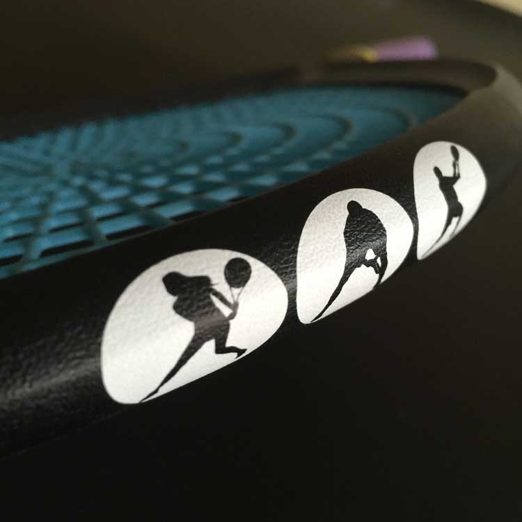 POWERTI single large market tennis racket head patch protective frame clapping with aggravated slapping strip protection flapping frame belt