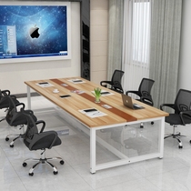 Big conference table simple modern desk 2 meters 2 4 3 6 4 8 meters long Table 1 2 wide staff training table