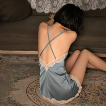 Sexy sleepwear women Summer Ice Spice Teasing Passion V Necklace Sleepiness Sleeping Skirt Tempting Hot Bed Flirty Bed Flirting