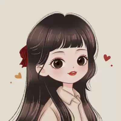 Two-dimensional hand-painted avatar design couple cartoon character logo Live Photo wedding comics customization