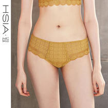 HSIA spring and summer New Full Lace seamless underwear women cotton crotch sexy comfortable breathable ladies boxer pants
