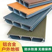 Externe à lextérieur de lalliage daluminium imperméable et imperméable à lhumidité sans corrosion bois-plastique anticorrosif terrasse en bois Terrasse en bois carbonaté