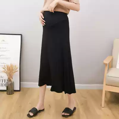 Pregnant women's skirt summer thin little temperament belly Mordale skirt slim pregnant women's summer skirt