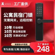 Shu dog eggshell apartment password homestay remote APP smart card hotel home security door fingerprint lock