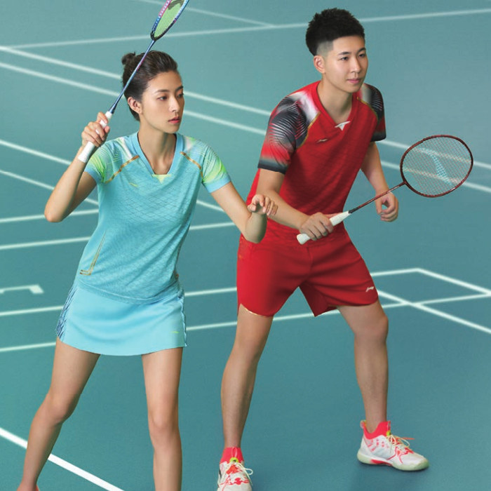 2020 Li Ning badminton suit International Contest AAYQ303 158202 AVSQ141 hygroscopic speed dry-Taobao