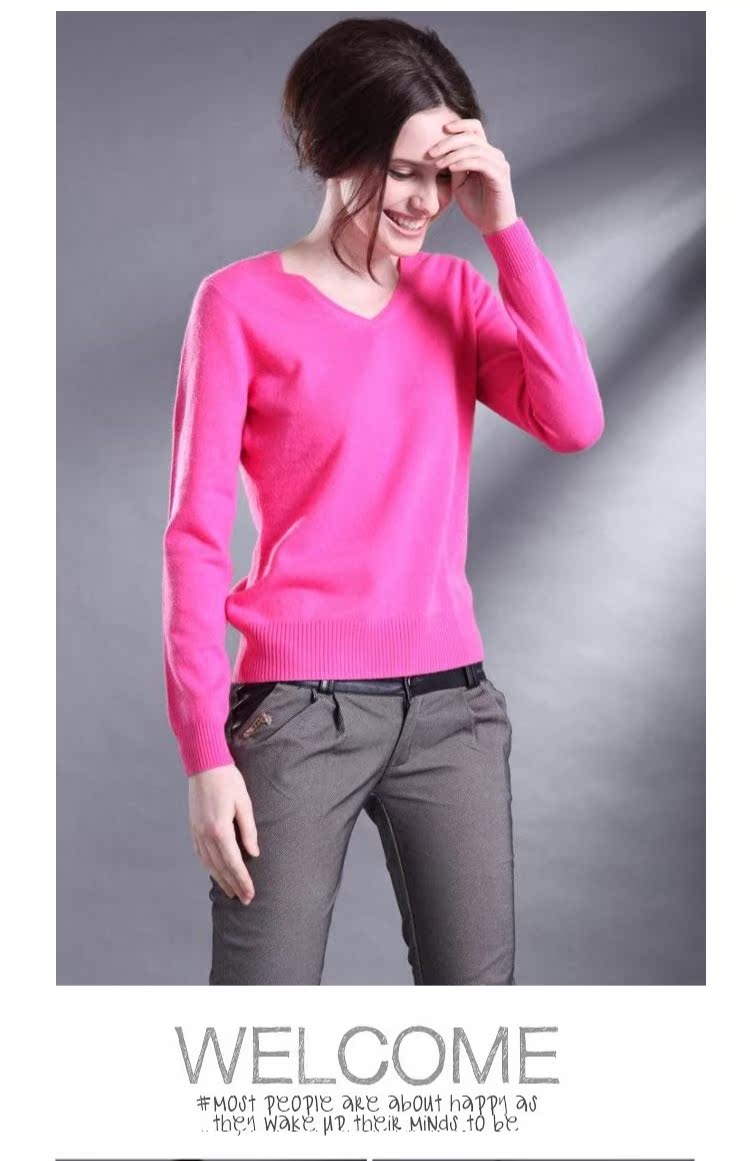 Mùa thu và len mới Áo len cổ chữ V ấm áp cho nữ Slim mỏng áo thun cỡ lớn đan đáy áo bên trong mặc áo khoác len nữ