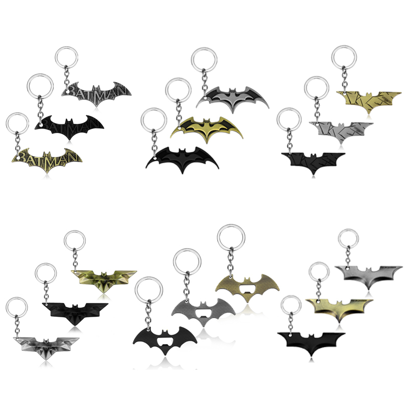 European and American Movie Dc Justice League Batman Vs. Superman Alloy Car Keychain Bottle Opener Men's Pendant