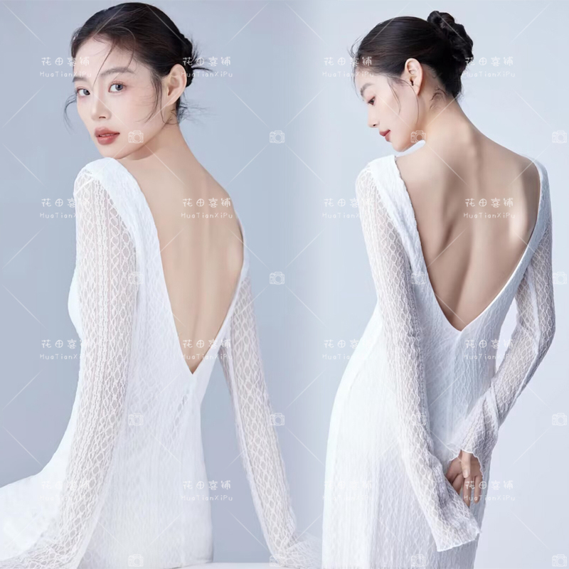 2026 New Style Studio Korean-Style Emotional Portrait Photo Dress, Simple and Airy, Personal Art Photo Photography Outfit