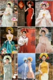 Женские заколки для волос Quanzhou Xunpu и фотокостюмы Hanfu династии Мин в стиле ретро, ​​Cheongsam, этнический стиль, уличная фотография, туристическая фотография