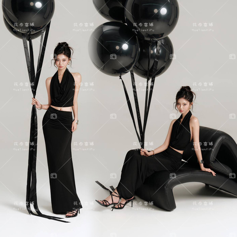 2026 Photo Studio Theme Korean Style Pictorial Style Sweet and Cool Personal Minimalist Style Birthday Photos High-End Photo Shoot Clothing