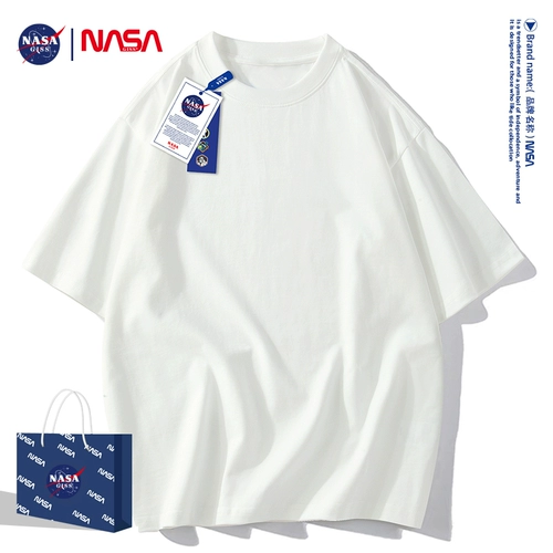 Хлопковая белая базовая приятная телу футболка с коротким рукавом, в американском стиле, свободный крой, оверсайз