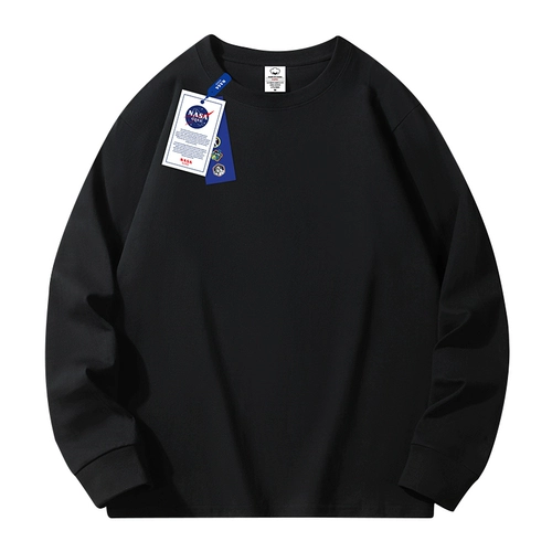 Демисезонный хлопковый однотонный базовый приятный телу лонгслив, в американском стиле, оверсайз