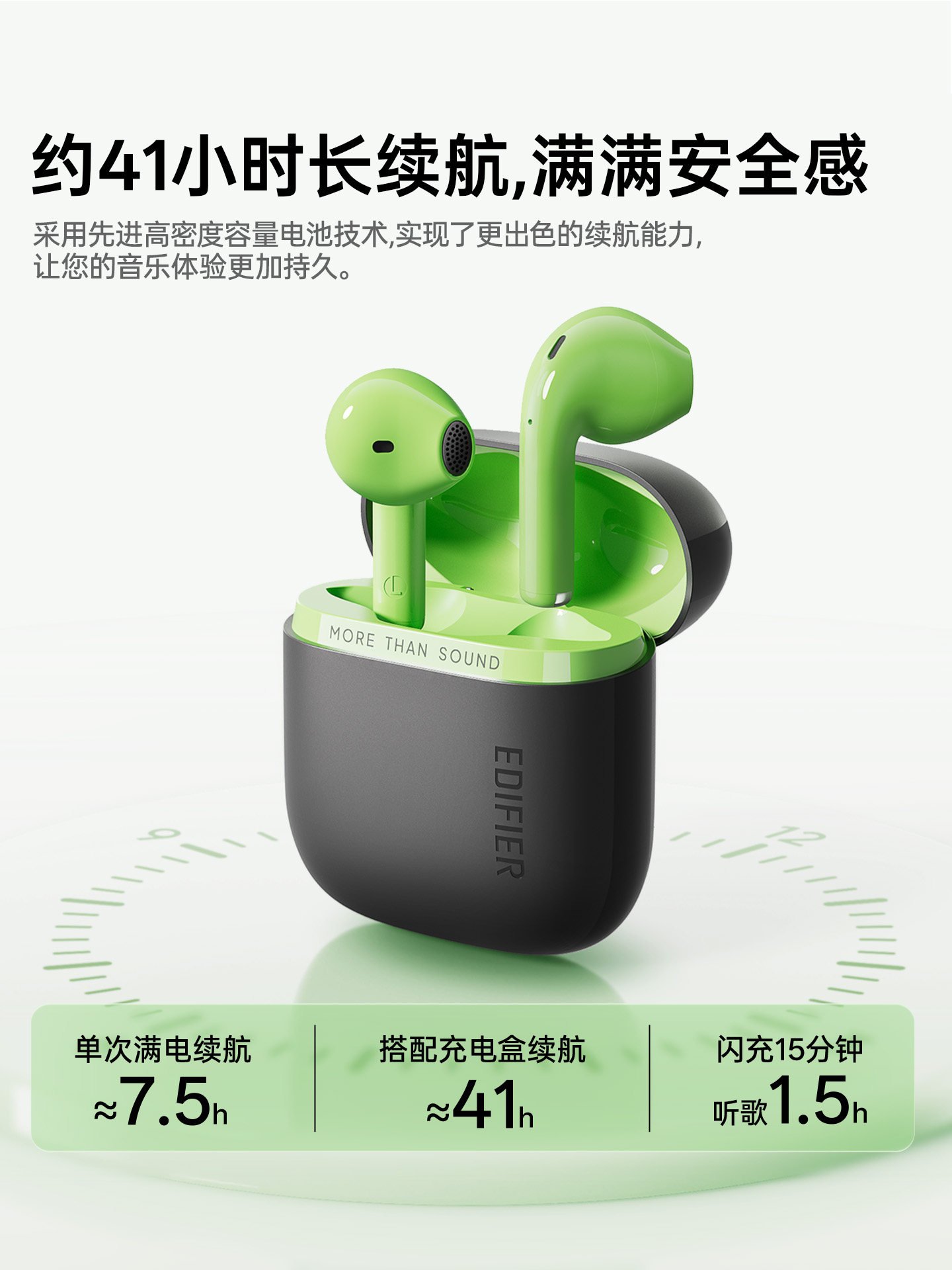 Edifier Zero Air Pro Wireless Bluetooth Headphones Semi-In-Ear Sports Gaming Noise-Canceling New Model