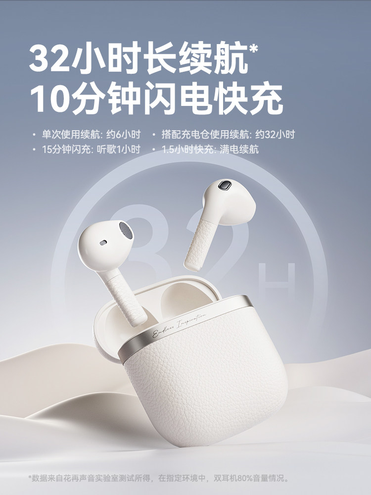 Edifier Huazai Evo Air Semi-In-Ear True Wireless Bluetooth Headphones with Noise Reduction, Suitable for Xiaomi, Apple, and Huawei