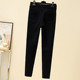 ເຄື່ອງນຸ່ງຜູ້ຍິງ Plus size 2023 winter velvet thickening versatile small leg pants trousers fat sister slim elastic pencil pants