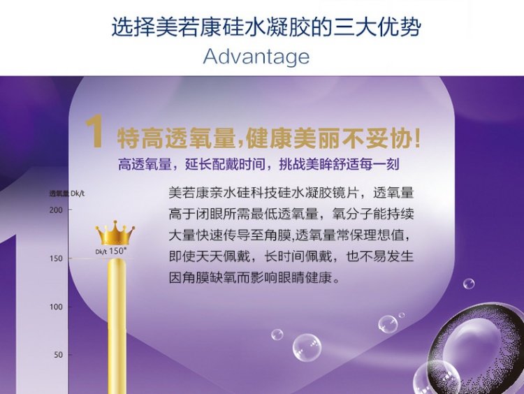 BenQ Meiruo Kang Silicone Hydrogel Chiều cao Số ngày làm đẹp 10 mảnh kính áp tròng màu thoải mái Oxy cao JZ - Kính đeo mắt kính kính dior
