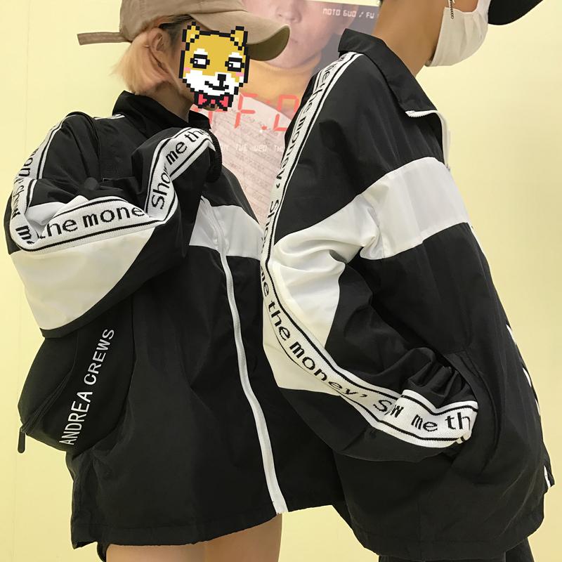 Insidal thương hiệu đường phố cao hip-hop áo gió thể thao Mỹ nam và nữ thư khâu áo khoác sinh viên hoang dã áo khoác dây kéo áo khoác nam 2 lớp cao cấp