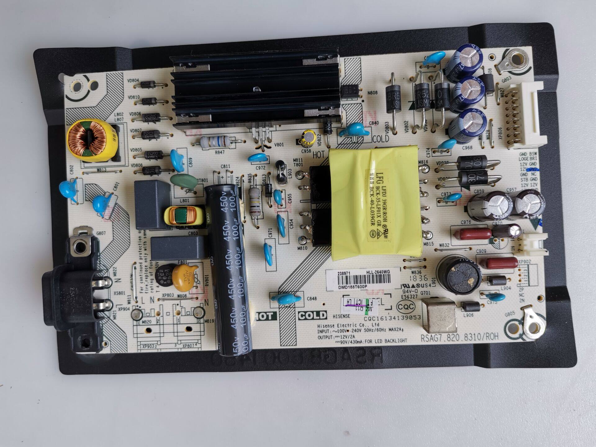 Original Hisense H43E3A LCD TV power board RSAG7 820 8310