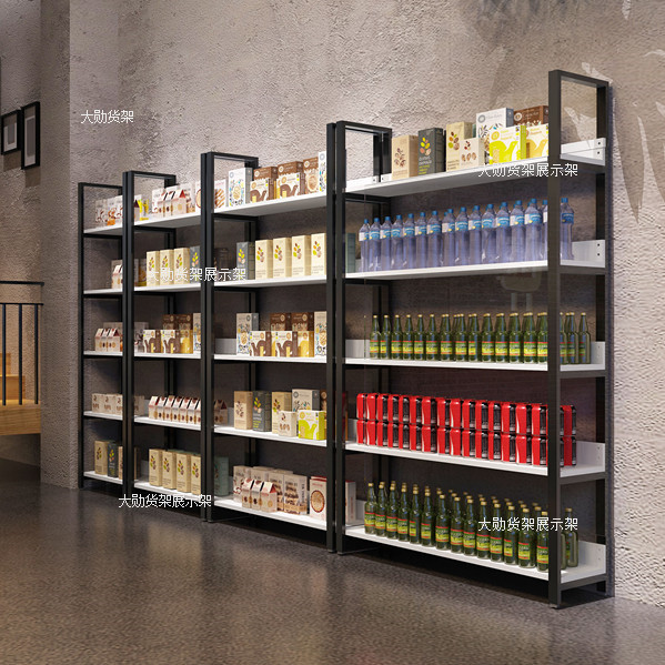 Cosmetics display cabinet supermarket container shelf display rack partition cabinet shoe rack bag display cabinet steel wood bookcase