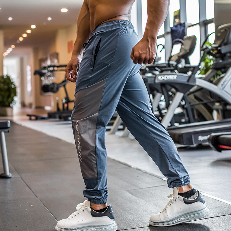 Roll Iron Wolf Sportpants Men's Fall Slim Fit Fitness Training Running Tide Withdrawal of Breathable Casual Long Pants
