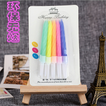 Christmas Birthday candle Cake baking threaded small candle Creative Romantic party smoke-free digital package candle