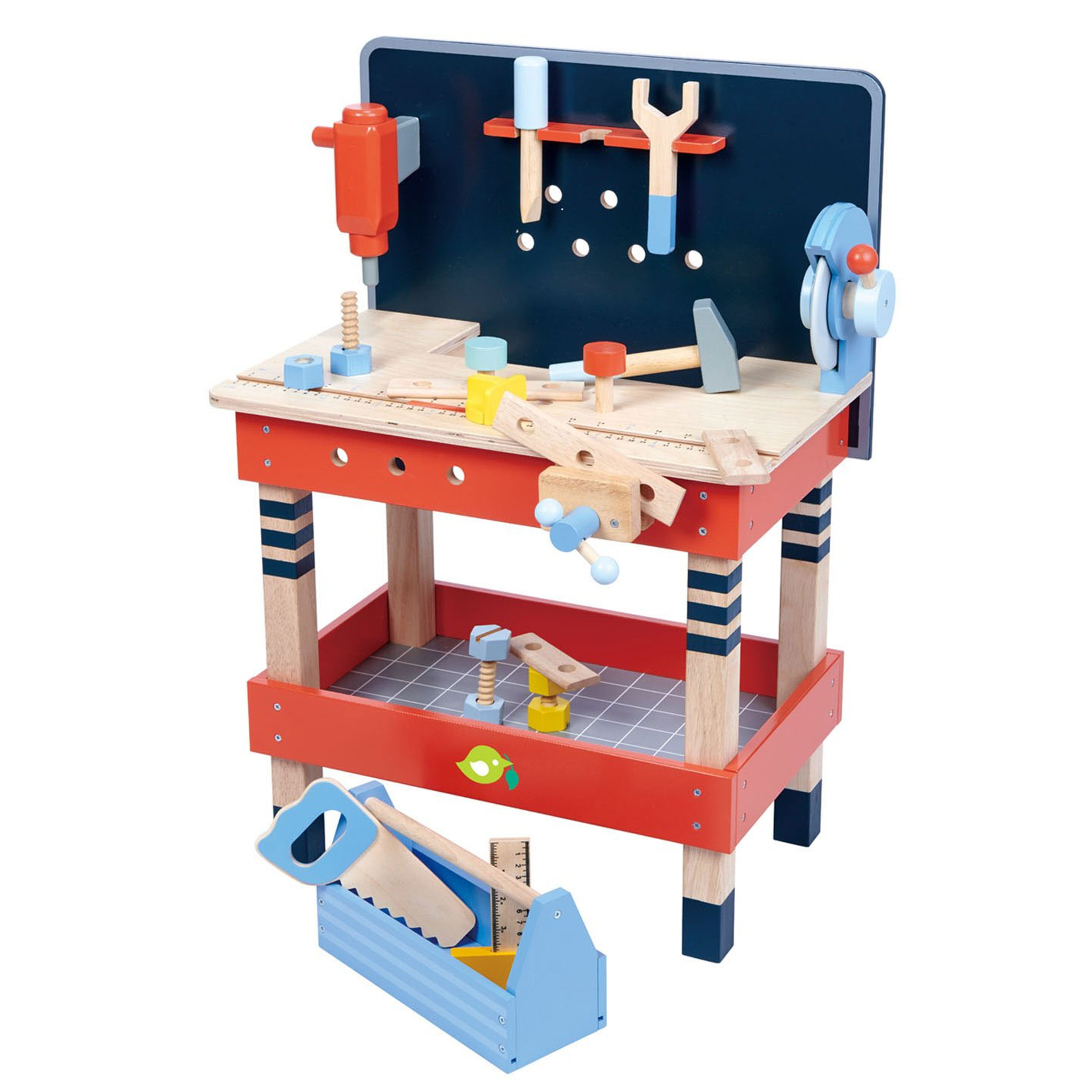 Spot U.S. Tender Leaf Toys dream craftsman group tool table bench royal castle