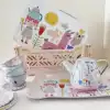 Domestic spot French Vilac Susie music tea set Dress up family wine toy Teapot Teacup Teapot Afternoon tea