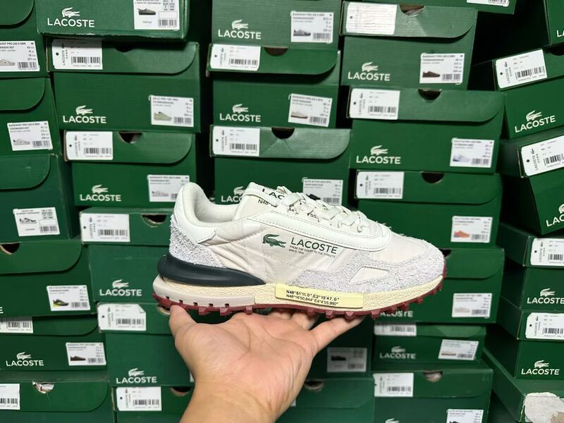 Lacoste French Crocodile Low-Top Casual Trendy Men's Shoes Sneakers Jogging Shoes Breathable Lightweight Comfortable Versatile