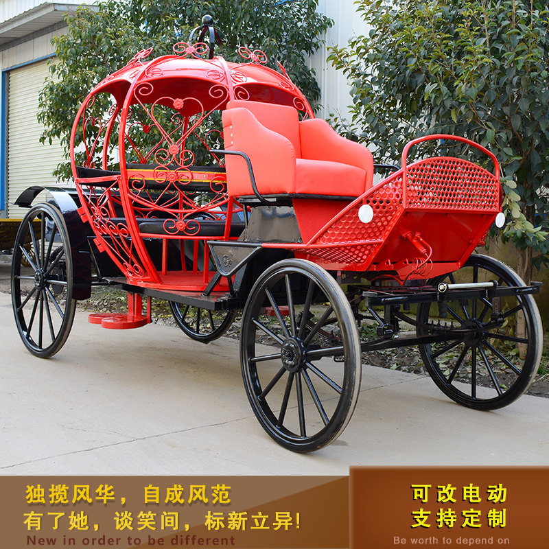 Eurostyle Cinderella Princess Pumpkin Wagyu Wedding Photography Scenic Spot Reception Building Disc Exhibition Sightseeing Royal Princess Car