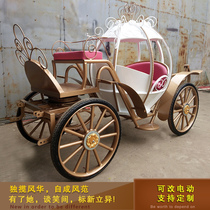 European-style little Princess pumpkin carriage wedding photography film and television props scenic spot sightseeing tourism real estate Hotel display