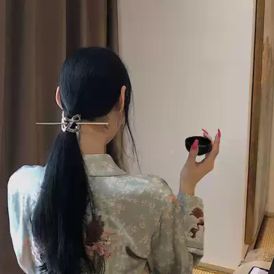 Retro design personality snake-shaped hairpin simple cold wind hair hair hairpin Japanese temperament daily curved hairpin female