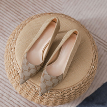 MEILING~(Commuting temperament) womens stiletto single shoes are versatile and will not tire you when you stand for a long time. Womens professional shoes with pointed toes and shallow mouth are suitable for women.