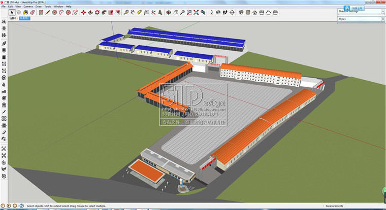 SU00006厂房工业区设计老厂房改造创业园SU模型合集54个-18