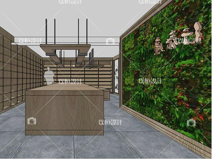 YH02082SU商业场景草图大师室内3d模型组件商品专卖店-5