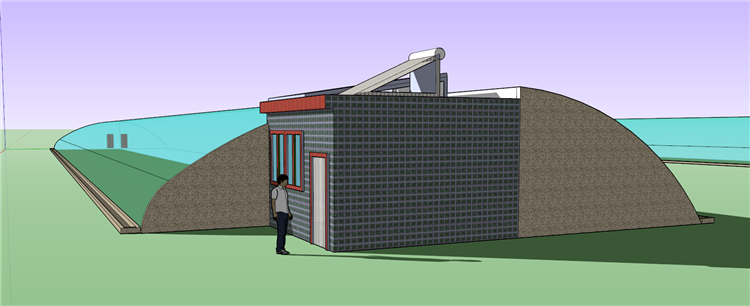 DB00532玻璃温室大棚花窖养殖蔬菜大棚设计SU模型-11