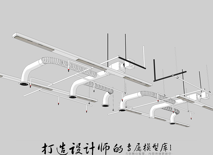 YC0030SU场景模型室内3d模型Sketchup组件素材库设备构件-12