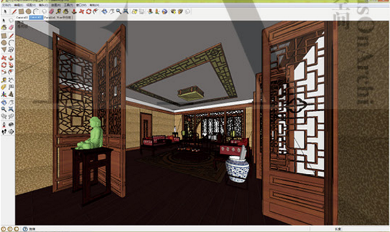 R161 150个工装家装室内空间装修方案设计草图大师SketchUp...-4