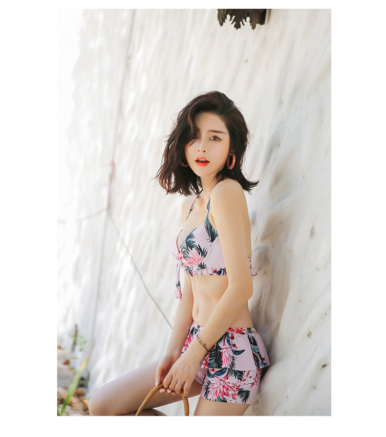 Cặp vợ chồng bikini ba mảnh ngực nhỏ tụ tập để che bụng thon thả đi biển đi biển áo tắm nam đi biển phù hợp với quần 	đồ đôi đi biển cho mẹ và bé	